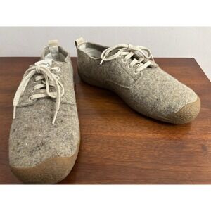 KEEN Men's Mossy Derby‎ Shoes 11 Taupe Felt/Birch Recycled Wool Casual $120